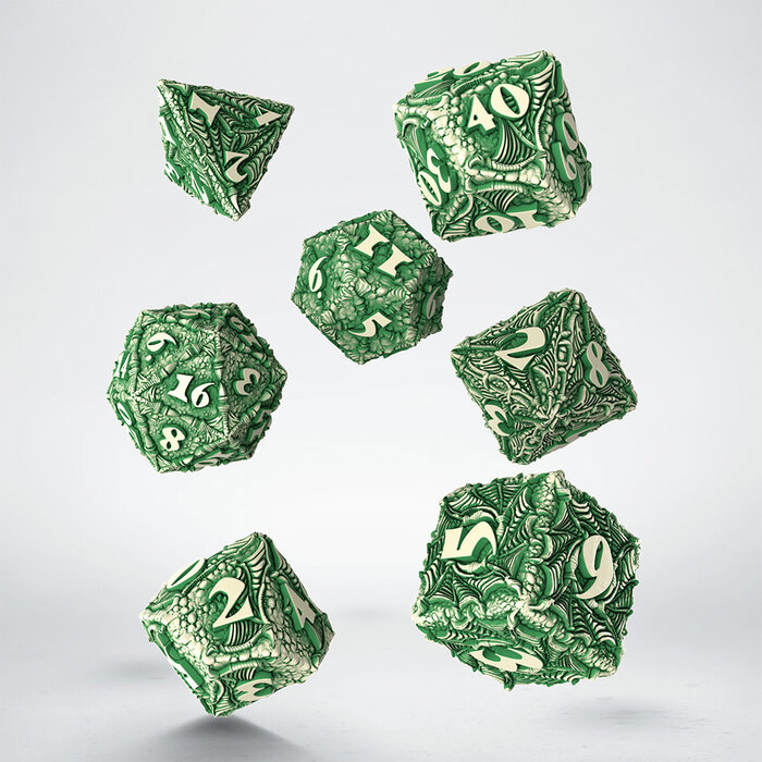 Q-Workshop 7 Piece Dracopolis RPG Dice Set -