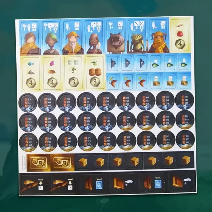 Red Raven Games Above and Below: Desert Labyrinth and Underforest Book and Tokens