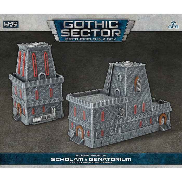 Gale Force Nine Battlefield in a Box: Mundus Imperialis: Scholam & Genatorium