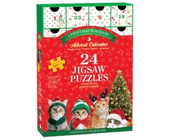 Eurographics 24x50 pcs - Christmas Whiskers Puzzle Advent Calendar