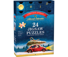 Eurographics 24x50 pcs - Funny Animals Puzzle Advent Calendar