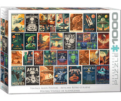 Eurographics 1000 pcs - Vintage Alien Posters