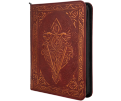 LYNX Faux Leather Trading Card Binder - Red