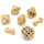 7-Piece RPG Skull & Bone Dice Set: Ancient Bone Yellow