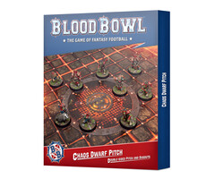 Games Workshop Blood Bowl: Chaos Dwarf Team - Double-sided Pitch and Dugouts Set