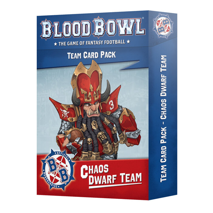 Games Workshop Blood Bowl: Chaos Dwarf Team - Card Pack