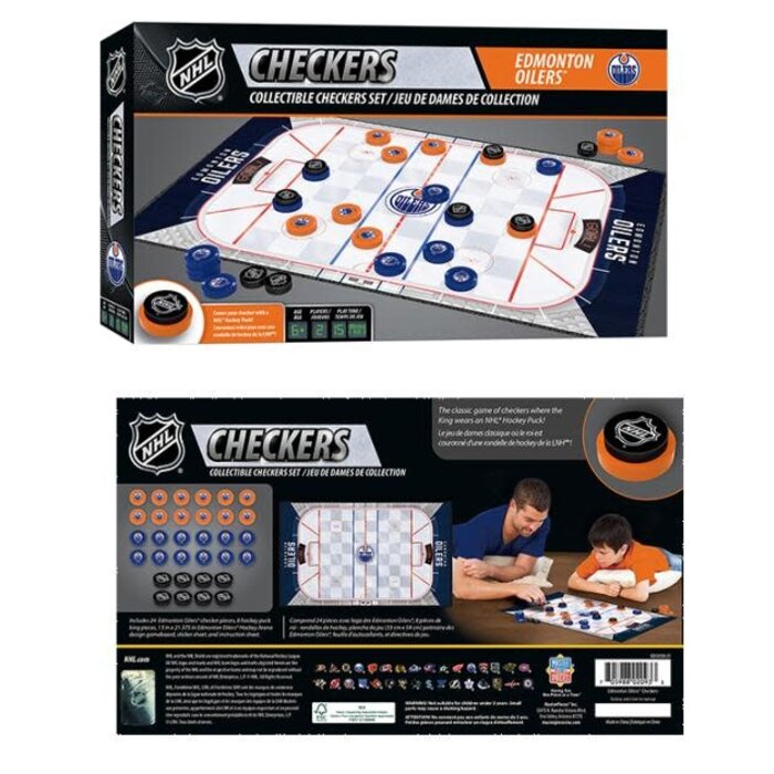Misc Board Games NHL Checkers: Edmonton Oilers