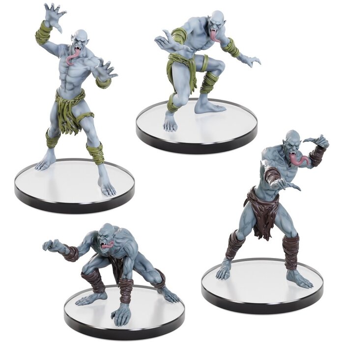 Wizkids/NECA LLC D&D Icons of the Realms: Undead Armies - Ghouls and Ghasts Premium Painted Miniature Set