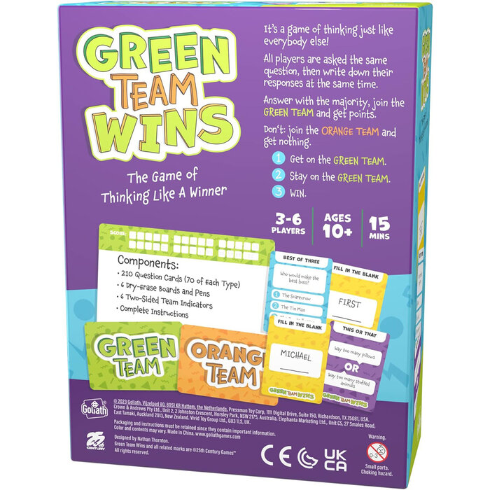 25th Century Games Green Team Wins