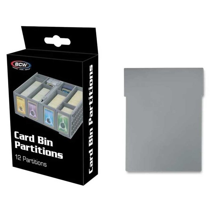 BCW Supplies Plastic Card Storage Box Partitions