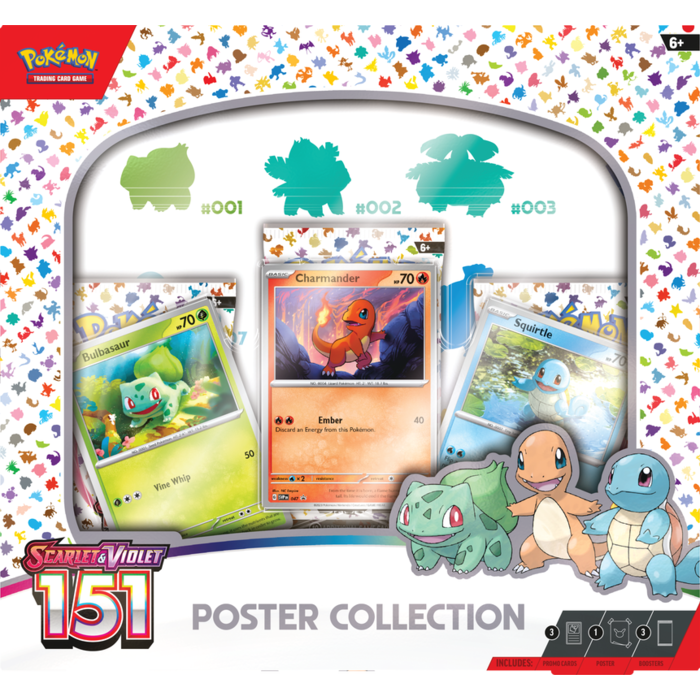 The Pokemon Company International *LIMIT OF 1 PER CUSTOMER* Pokemon TCG - Scarlet & Violet 151: Poster Collection