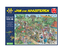 Jumbo Puzzles 1000 pcs - Jan van Haasteren: Big Garden Birdwatch
