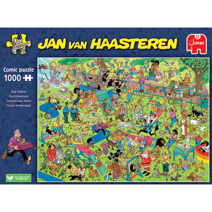 Jumbo Puzzles 1000 pcs - Jan van Haasteren: Dog Parkour