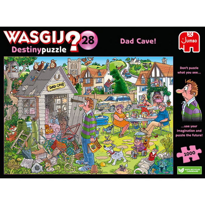 Jumbo Puzzles 1000 pcs - WASGIJ Destiny: #28, Dad Cave!