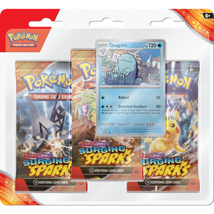 The Pokemon Company International Pokemon TCG - Scarlet & Violet: Surging Sparks 3-Pack Blister