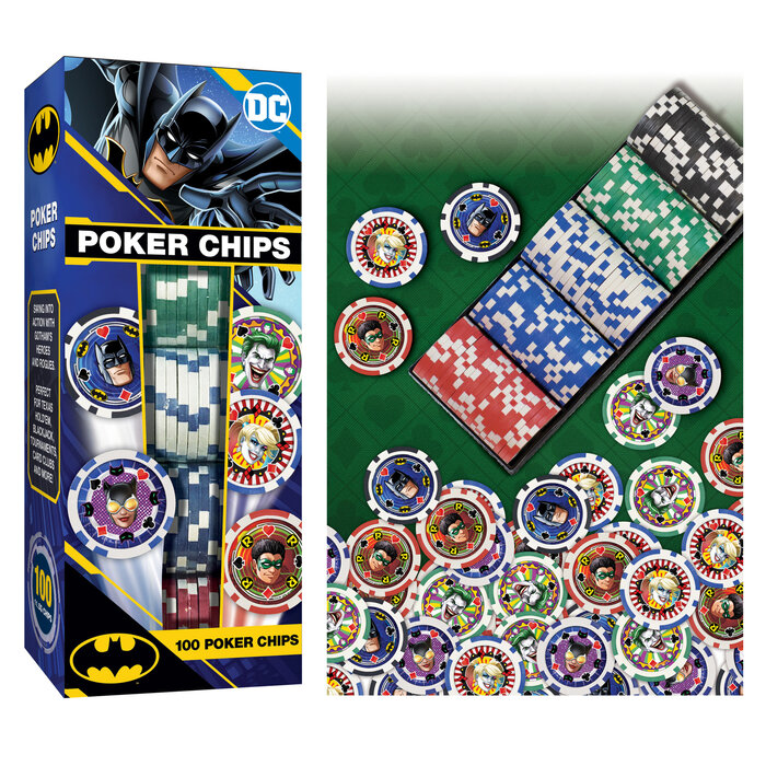 Master Pieces Poker Chips - 100 pcs Batman