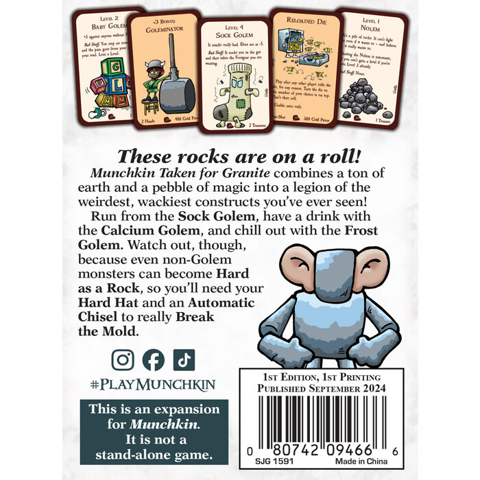 Steve Jackson Games Munchkin: Taken for Granite Expansion