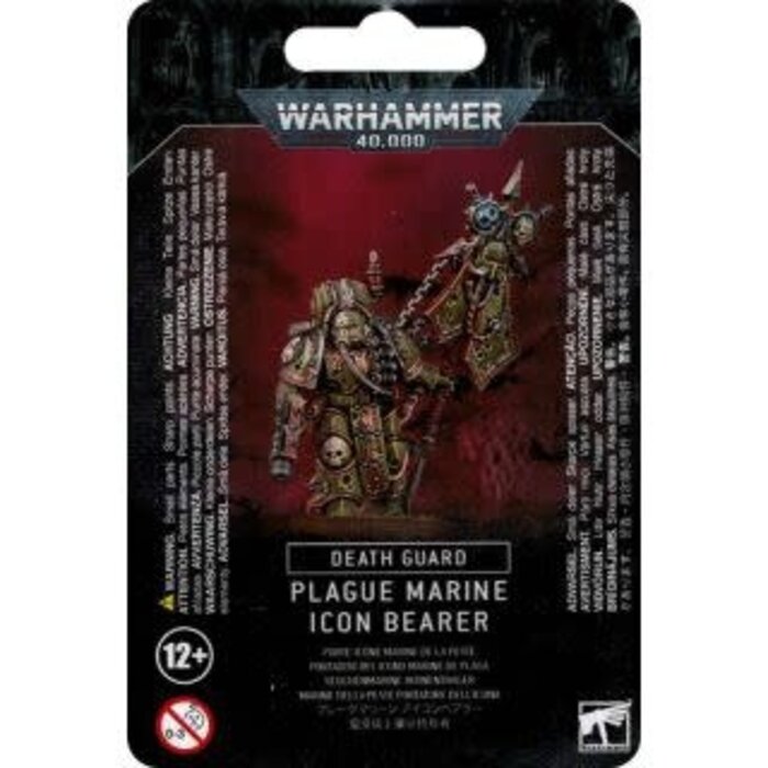 Games Workshop Warhammer 40K: Chaos Space Marines (Death Guard) - Plague Marine Icon Bearer