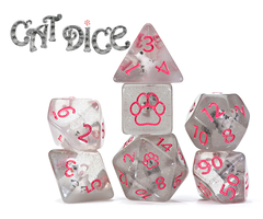 Gate Keeper Games 7-Piece RPG Dice Set: Inclusion - Cat