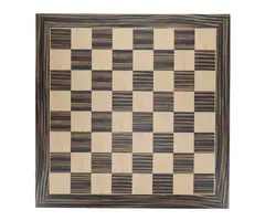 Wood Expressions Chessboard 19" - Deluxe Zebra & Natural Wood