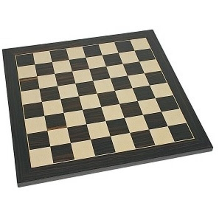 Wood Expressions Chessboard 19" - Deluxe Zebra & Natural Wood