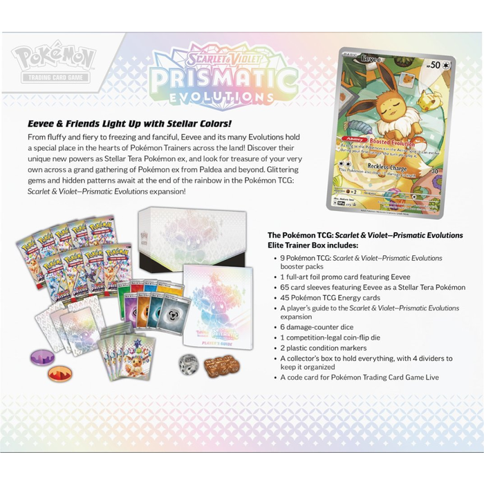 The Pokemon Company International *LIMIT OF 1 PER CUSTOMER* Pokemon TCG - Scarlet & Violet Prismatic Evolutions: Elite Trainer Box