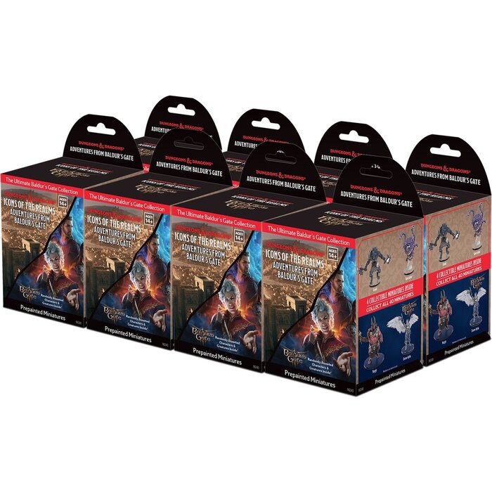 Wizkids/NECA LLC D&D Icons of the Realms: Miniature Booster Brick - Adventures from Baldur's Gate