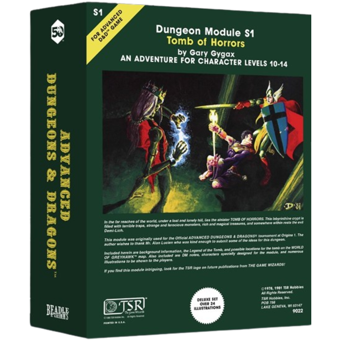 Beadle & Grimm's 8-Piece RPG Dice Set Plus Coin: D&D Classic Modules -