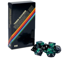 1985 Games 7-Piece RPG Dice Set: VHS Dice -