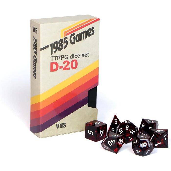 1985 Games 7-Piece RPG Dice Set: VHS Dice -