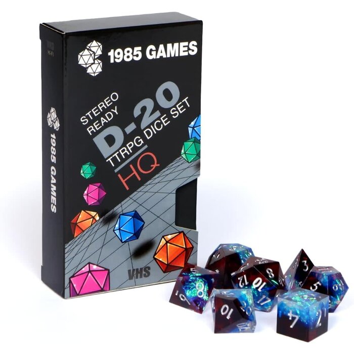 1985 Games 7-Piece RPG Dice Set: VHS Dice -