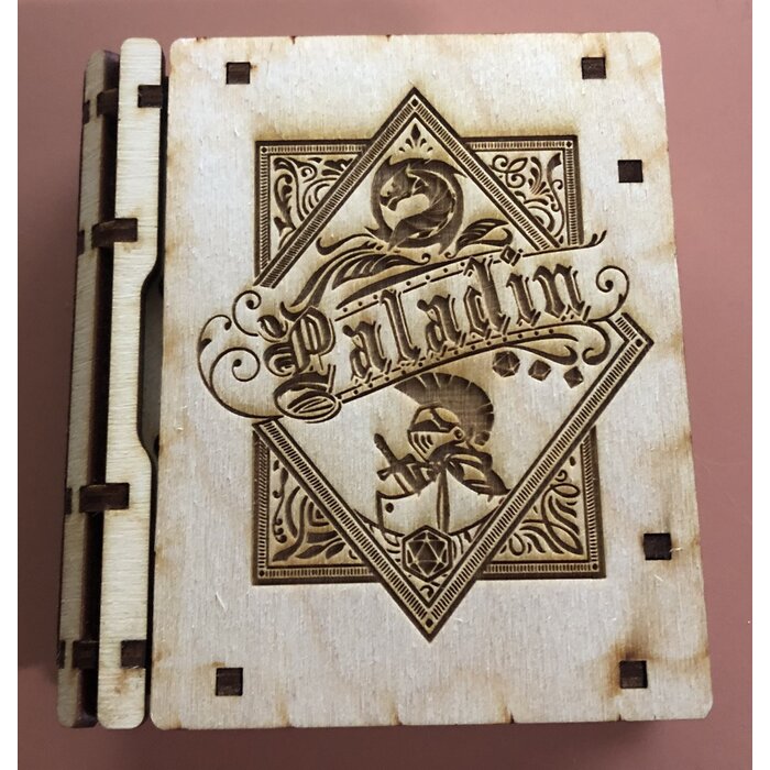 Redline Engraving Wooden 7-piece Mini Tome of Dice -