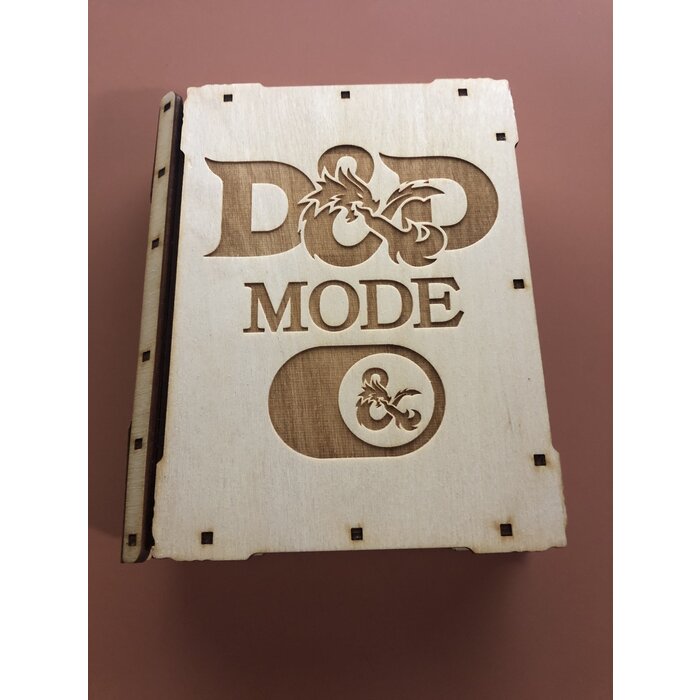 Redline Engraving Wooden 7-piece Tome of Dice