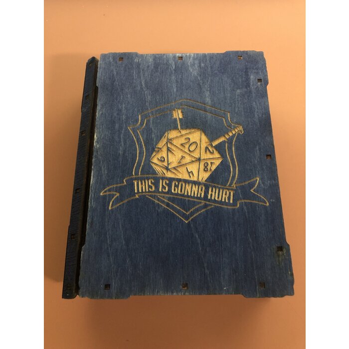 Redline Engraving Wooden 14-piece Tome of Dice