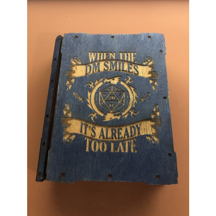 Redline Engraving Wooden 14-piece Tome of Dice