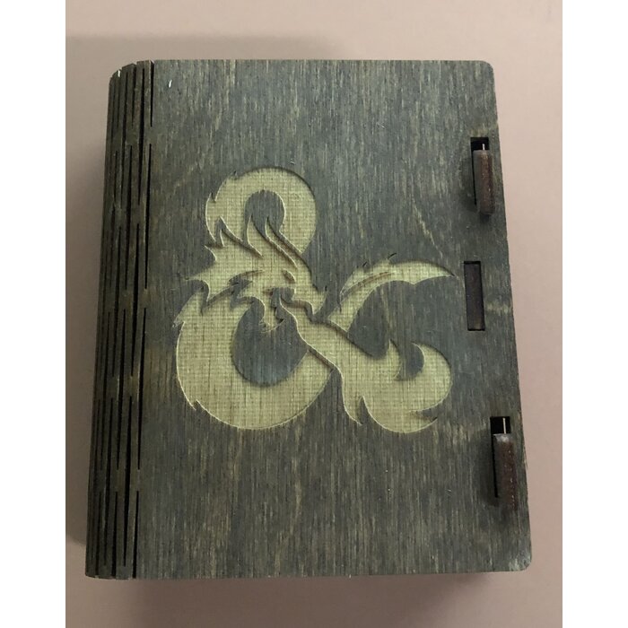 Redline Engraving Wooden D&D Spell Card Box