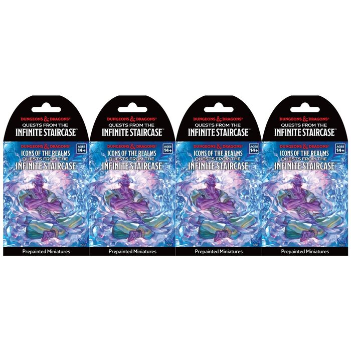 Wizkids/NECA LLC D&D Icons of the Realms: Miniature Booster Brick - Quests from the Infinite Staircase