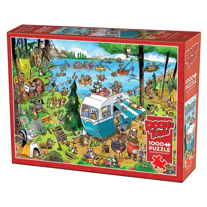 Cobble Hill Puzzles 1000 pcs - DoodleTown: Call of the Wild