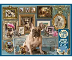 Cobble Hill Puzzles 500 pcs - Frenchie (AI Assistance)