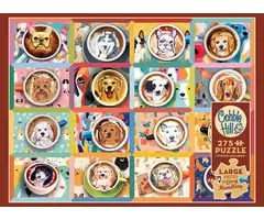 Cobble Hill Puzzles 275 pcs - Puppy Lattes (AI Assistance) (Easy Handling)