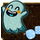Vagrantsong: Blue Ghost Dice Bag w/ 6 Glow in the Dark Bones
