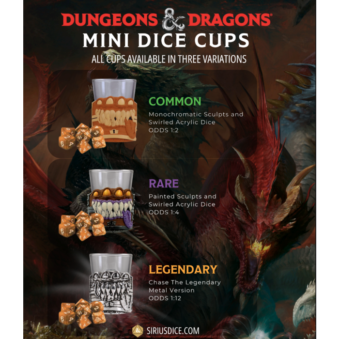 Sirius Dice Dungeons & Dragons Mini Dice Cup Mystery Box