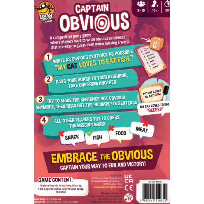 Lucky Duck Games Captain Obvious