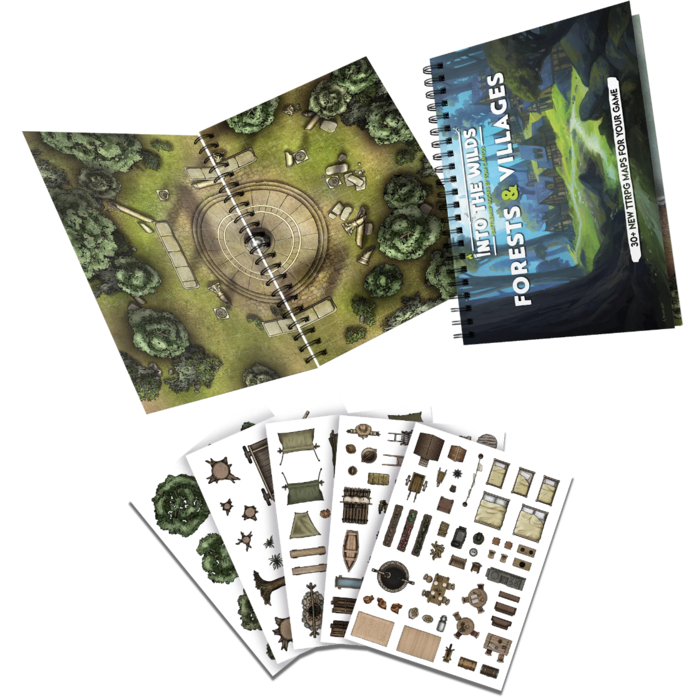 Misc RPGs Into the Wilds: Battlemap Books -