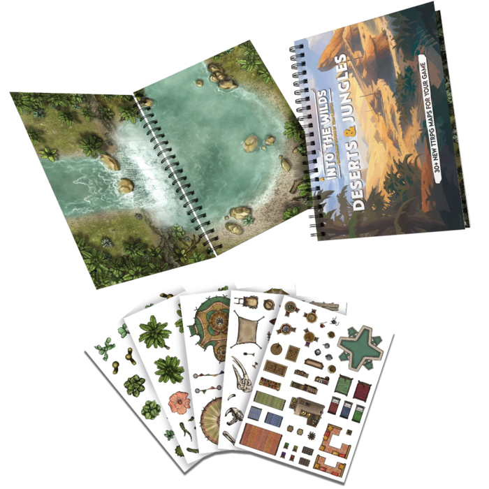 Misc RPGs Into the Wilds: Battlemap Books -