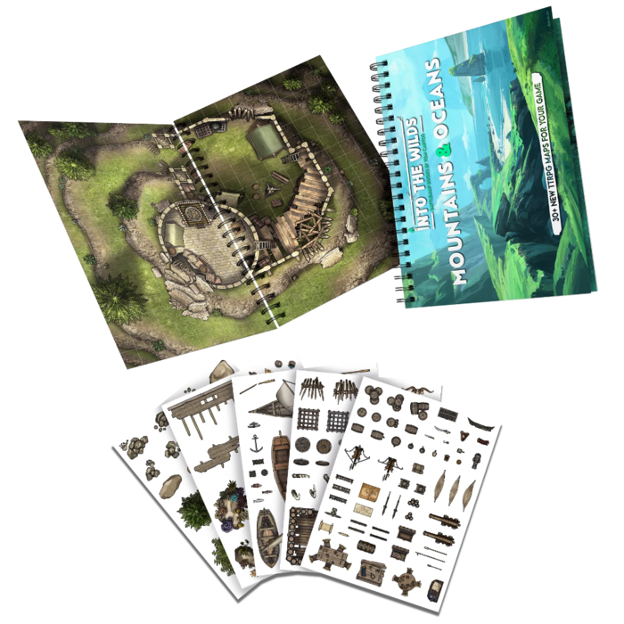 Misc RPGs Into the Wilds: Battlemap Books -