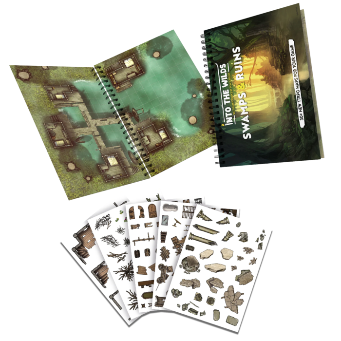 Misc RPGs Into the Wilds: Battlemap Books -