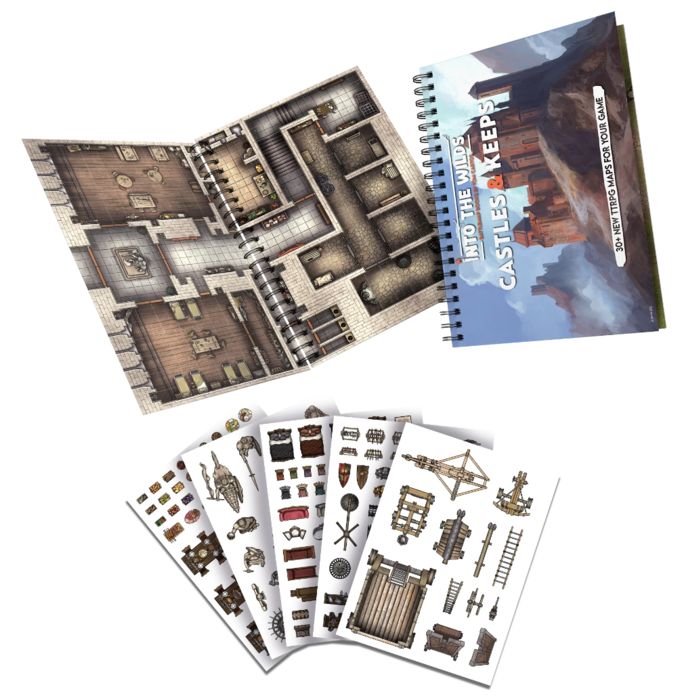 Misc RPGs Into the Wilds: Battlemap Books -