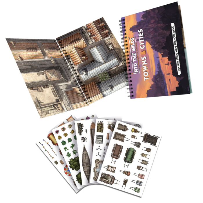 Misc RPGs Into the Wilds: Battlemap Books -