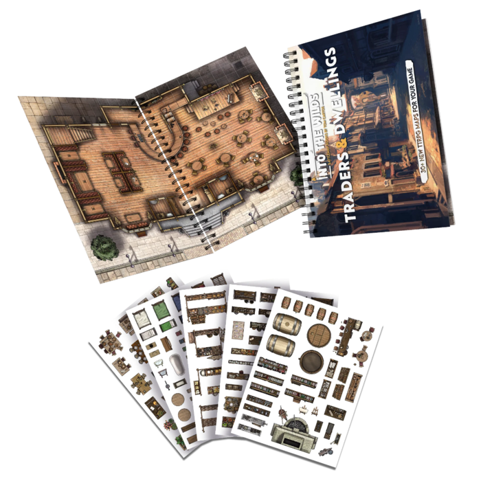 Misc RPGs Into the Wilds: Battlemap Books -